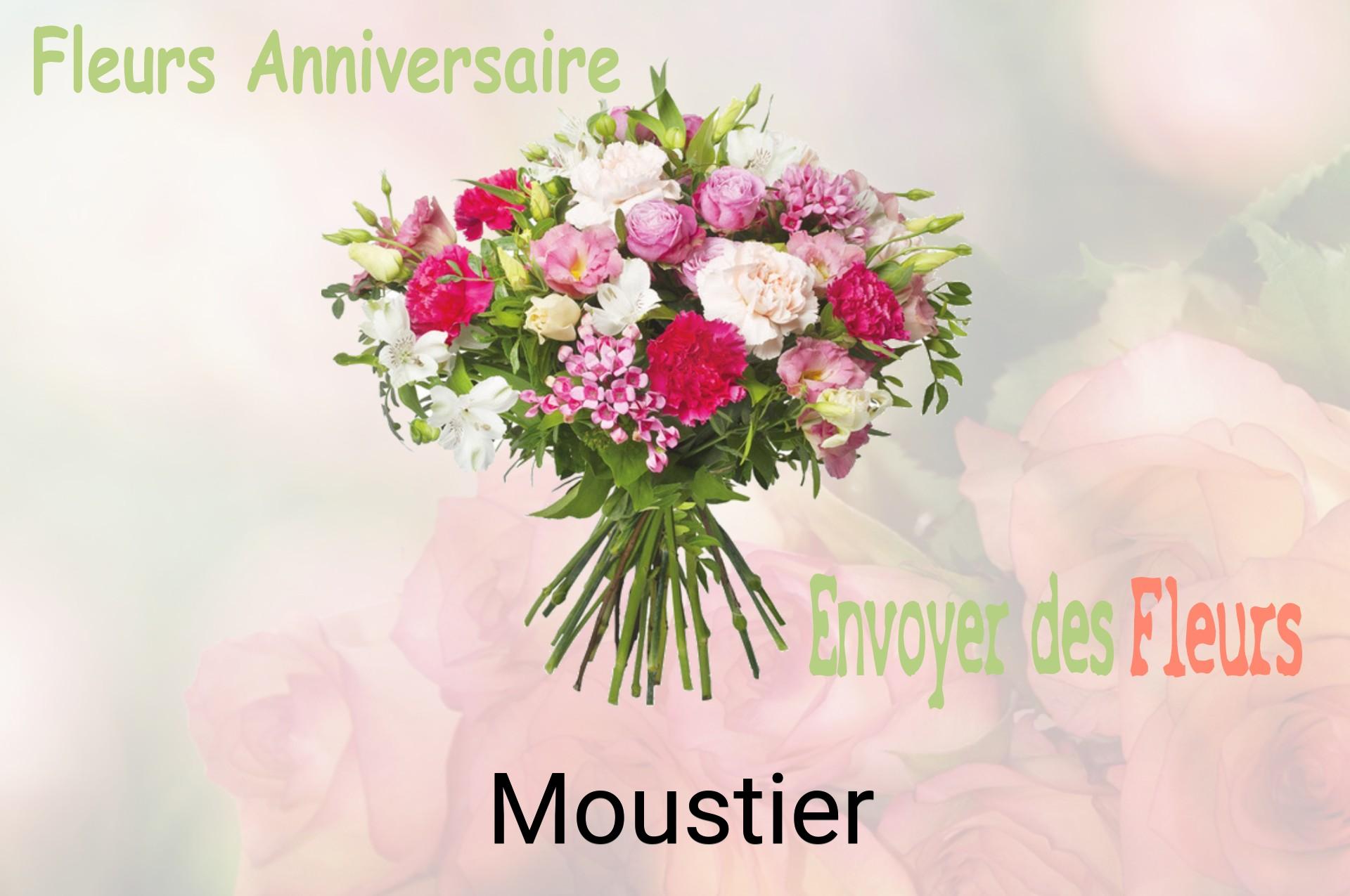 Bouquet de fleurs d’anniversaire livré à Moustier